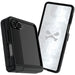 Samsung Flip7 Case Black Protective Phone Cover Magnetic MagSafe Kickstand