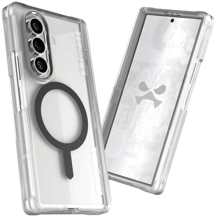 Samsung ZFold7 Clear Protective Phone Case MagSafe Kickstand Magnetic