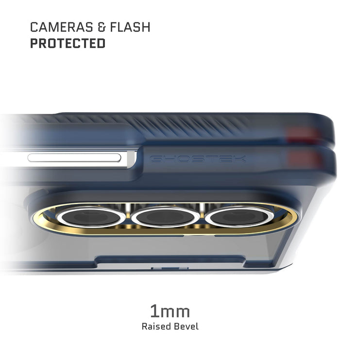 Galaxy Z Fold7 Protective Phone Case Blue MagSafe Kickstand Magnetic