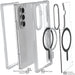 Samsung Galaxy Z Fold 7 Clear Matte Protective Phone Case MagSafe Kickstand Magnetic