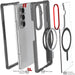 Fold7 Clear Smoke Protective Phone Case MagSafe Kickstand Magnetic