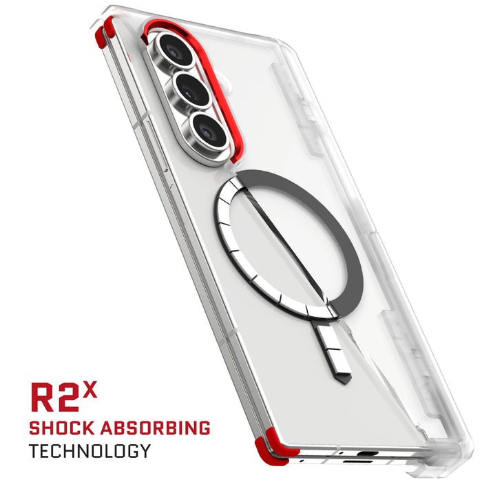 Galaxy Z Fold 7 Clear Phone Case MagSafe Kickstand