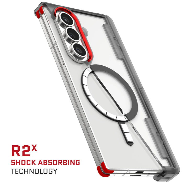 Fold 7 Clear Smoke Protective Phone Case MagSafe Kickstand Magnetic