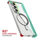 Samsung Galaxy Z Fold7 Protective Phone Case Teal MagSafe Kickstand Magnetic