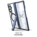 Galaxy ZFold7 Protective Phone Case Blue MagSafe Kickstand Magnetic