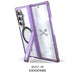 Samsung ZFold7 Case Purple MagSafe Kickstand Magnetic