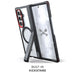 Z Fold 7 Clear Smoke Protective Phone Case MagSafe Kickstand Magnetic