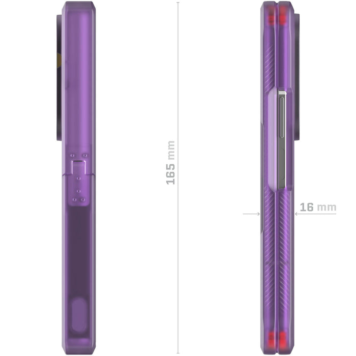 Z Fold7 Case Purple MagSafe Kickstand Magnetic