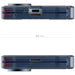 Samsung Fold 7 Protective Phone Case Blue MagSafe Kickstand Magnetic