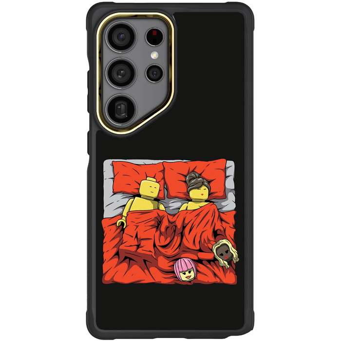 Galaxy S25 Ultra Sleeping Together Brick Edition by RX Strip Artist Artwork Protective Phone Case Limited Edition Collab Cover