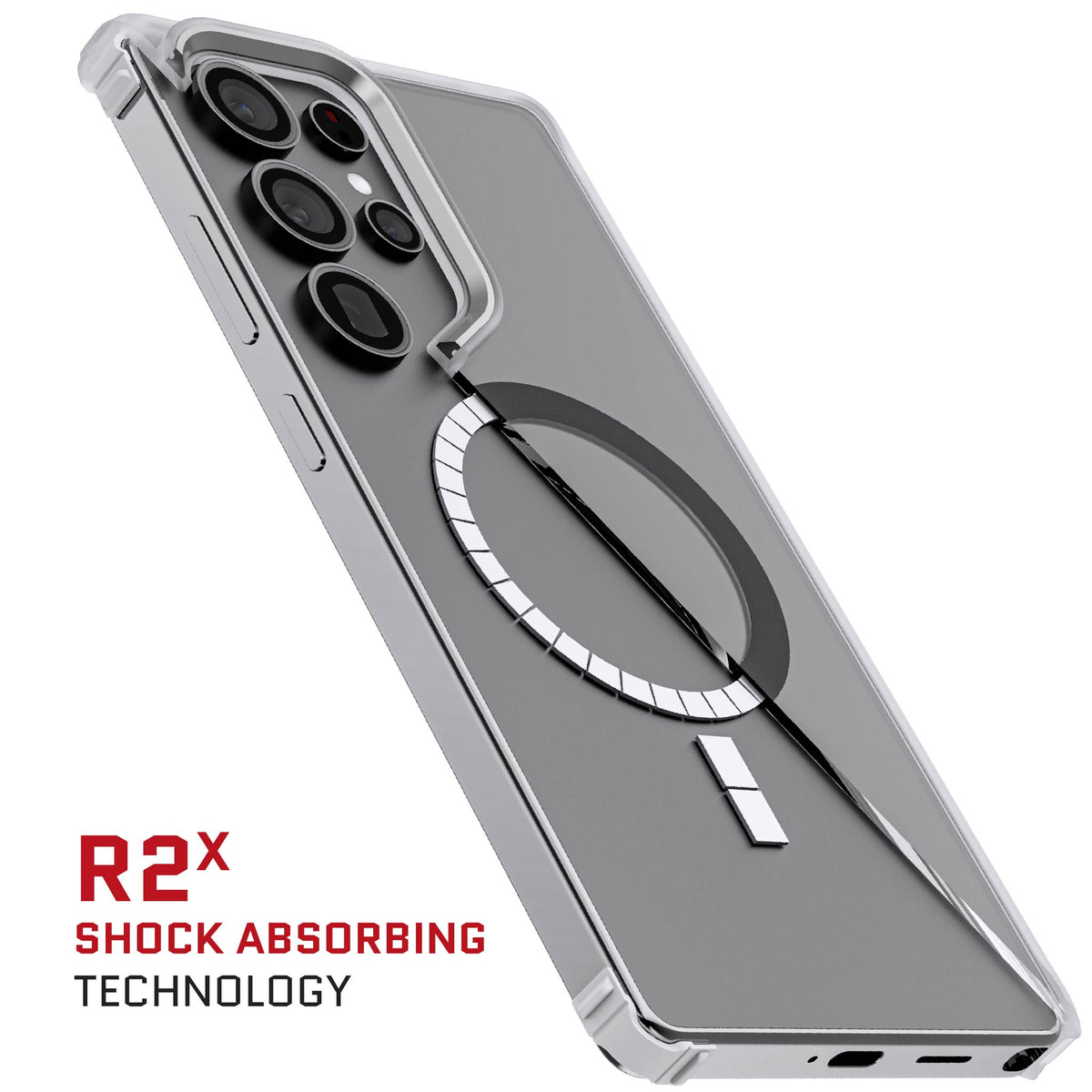 Clear Galaxy S25 Ultra Case MagSafe Magnetic Protective Cover