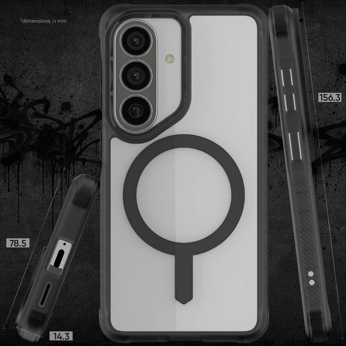 Galaxy S26 Case Clear MagSafe Protective Phone Cover Magnetic Ring Shockproof Premium Smoke Matte