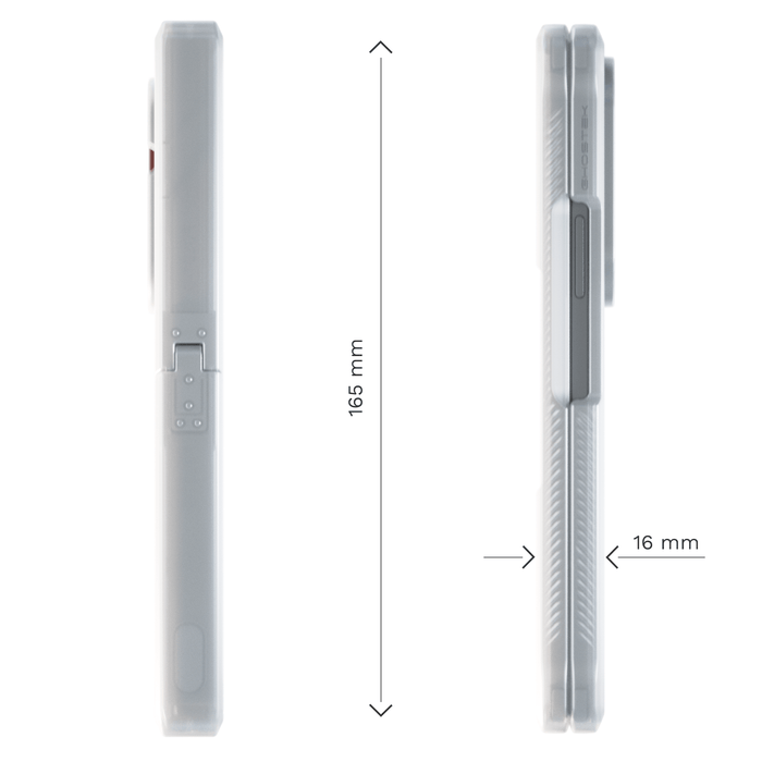 Samsung Galaxy Z Fold 7 Case Clear MagSafe Kickstand Protective Phone Cover