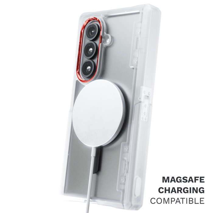 Galaxy Z Fold 7 Case Clear MagSafe Kickstand