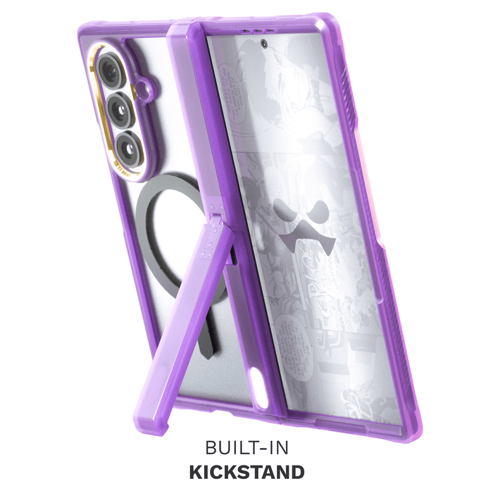 Samsung Galaxy Z Fold7 Case Purple MagSafe Kickstand Protective Phone Cover