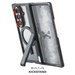 Galaxy ZFold7 Case Clear  Smoke MagSafe Kickstand Protective Phone Cover