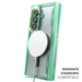 Z Fold7 Case Teal MagSafe Kickstand Protective Phone Cover Clear
