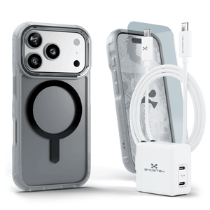 
                        iPhone 17 / Air Series Bundle – Case + Charger + Cable + Screen Protector