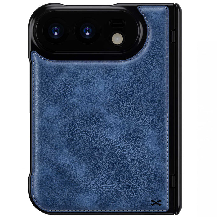 iPhone Duo Blue Leather Case with Screen Protector and MagSafe Magnetic