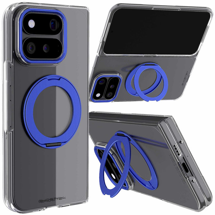Google Pixel 11 Pro Fold Case Clear MagSafe Blue Ring Magnetic Cover