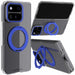 Google Pixel 11 Pro Fold Case Clear MagSafe Blue Ring Magnetic Cover