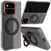 Pixel 11 Pro Fold Phone Case Clear MagSafe Red Magnetic