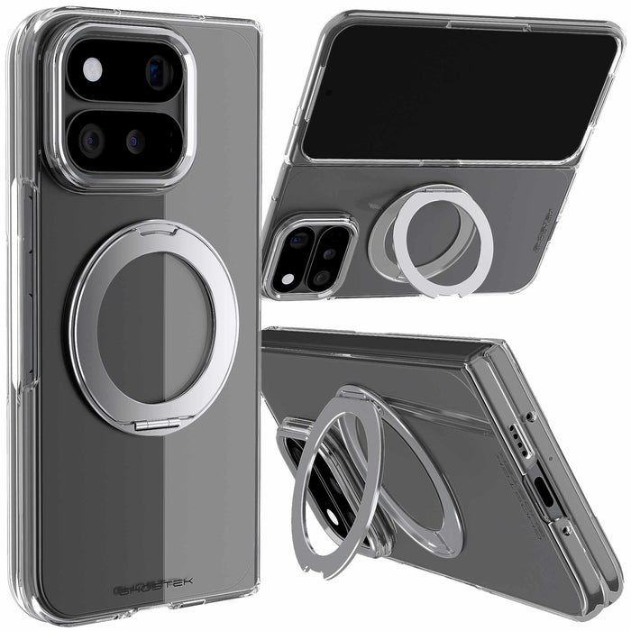 Google Pixel 11 Pro Fold Case Clear Silver MagSafe