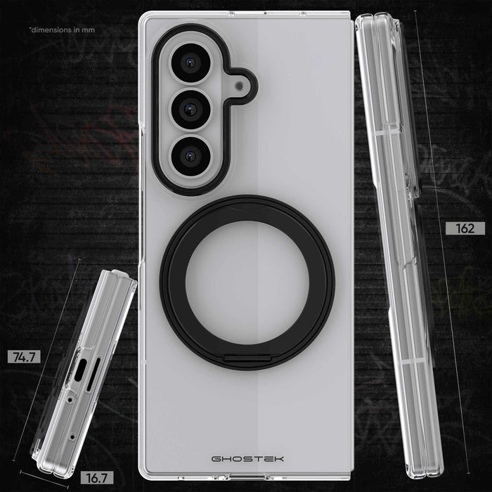 Samsung Fold 8 Ultra Case Clear MagSafe Magnetic Kickstand Protective Phone Case Cover