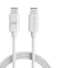 3FT White USB-C 60W Fast Charging Cable