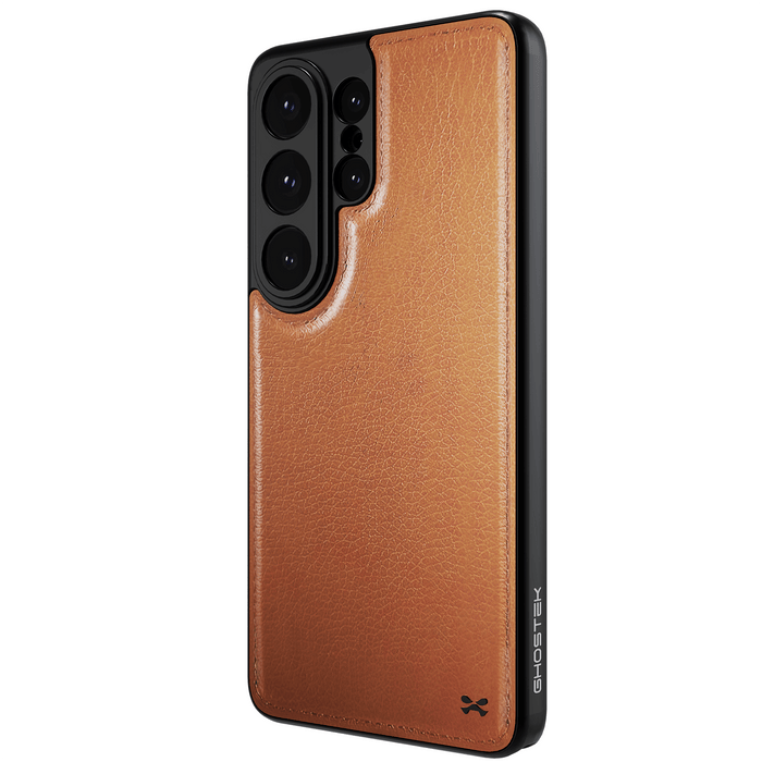 Galaxy S26 Ultra Leather Case Brown with MagSafe Magnetic 