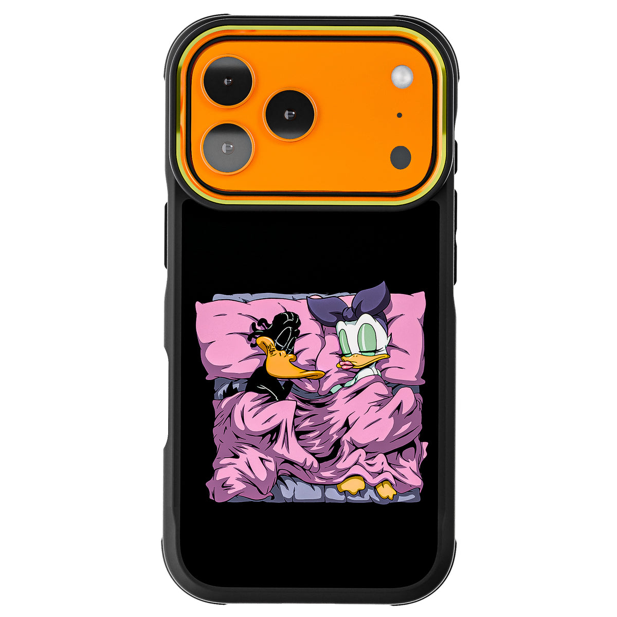 iPhone 17 Pro Sleeping Together Plastic Edition by RX Strip Artist Artwork Protective Phone Case Limited Edition Collab Cover