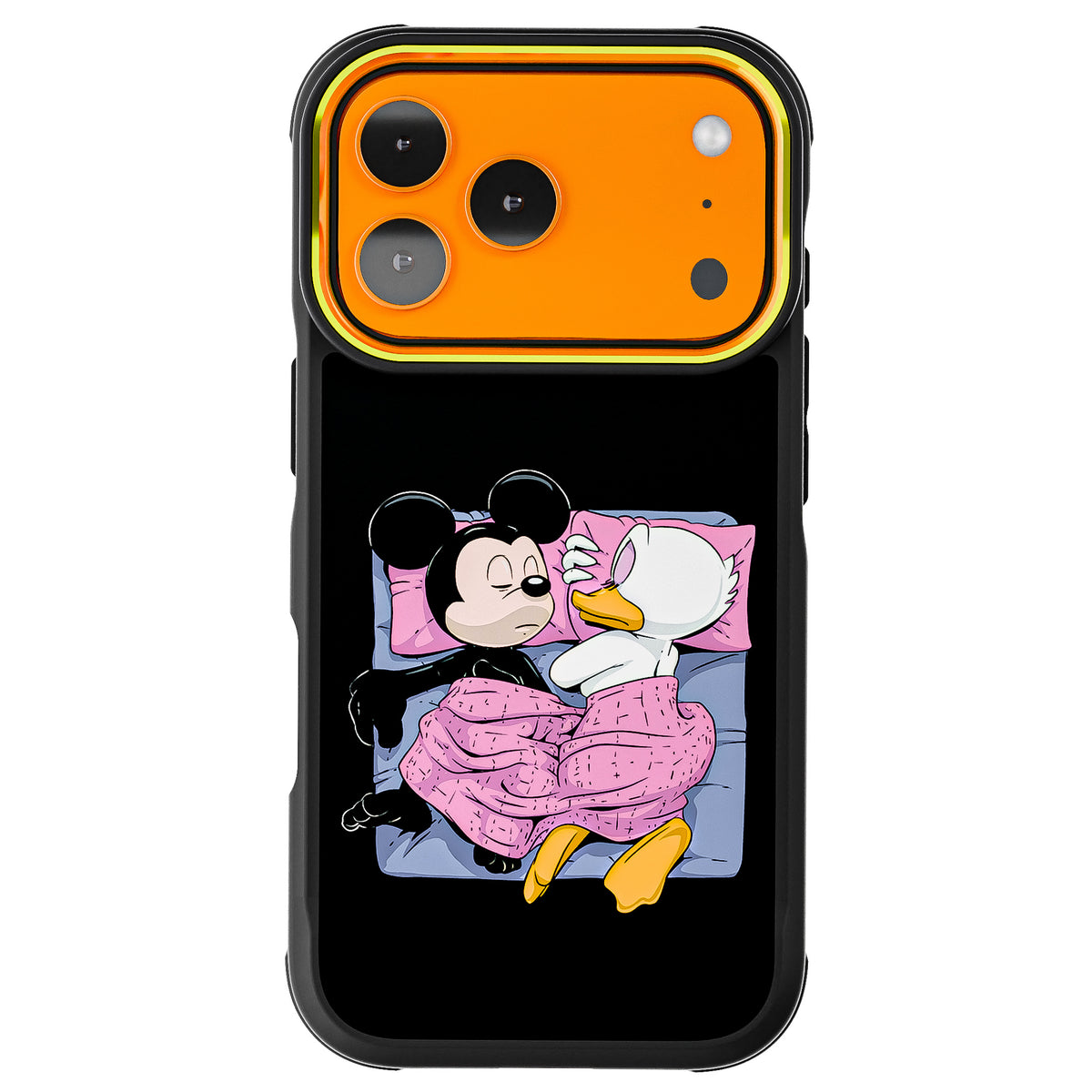 iPhone 17 Pro Sleeping Together by RX Strip Artist Artwork Protective Phone Case Limited Edition Collab Cover