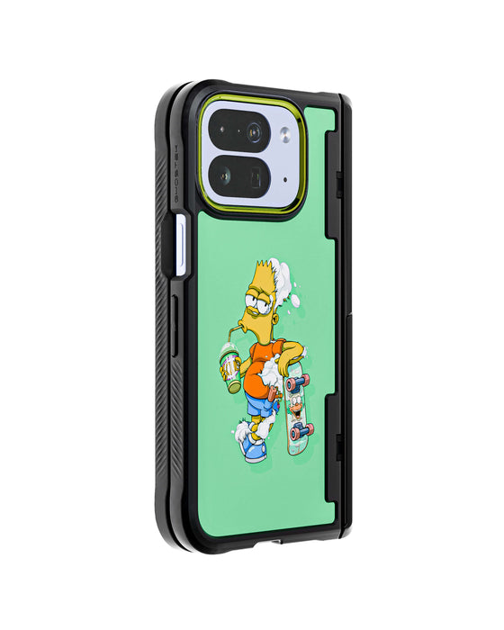 Pixel 10 Pro Fold DECONSTRUCTED BART by Dhani Barragán Artist Artwork Protective Phone Case Limited Edition Collab Cover
