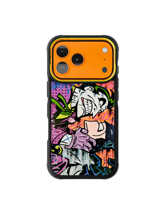 iPhone 17 Pro Joker vs Batman - Spraypaint Case Phone Cover