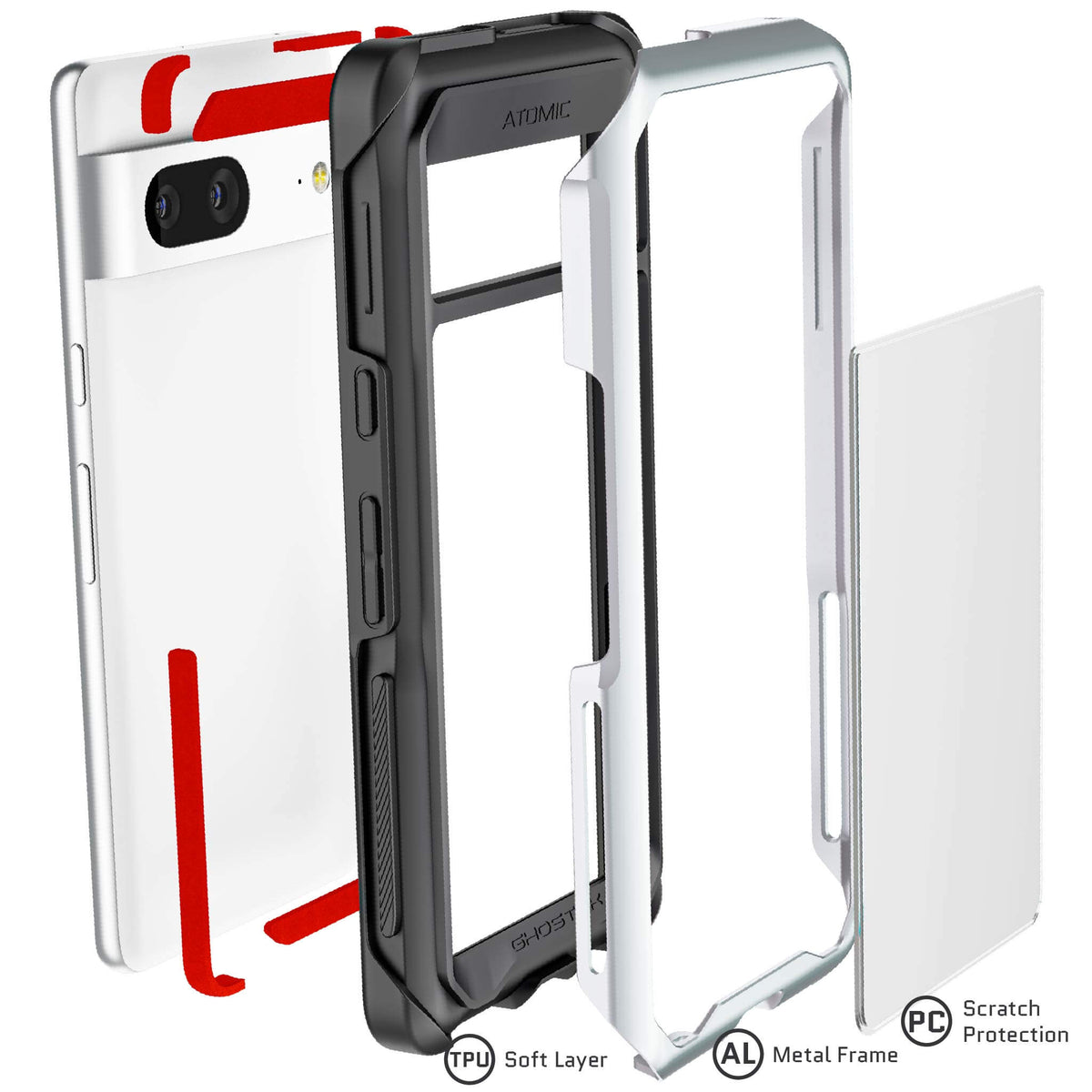 Google Pixel 7 Case Silver