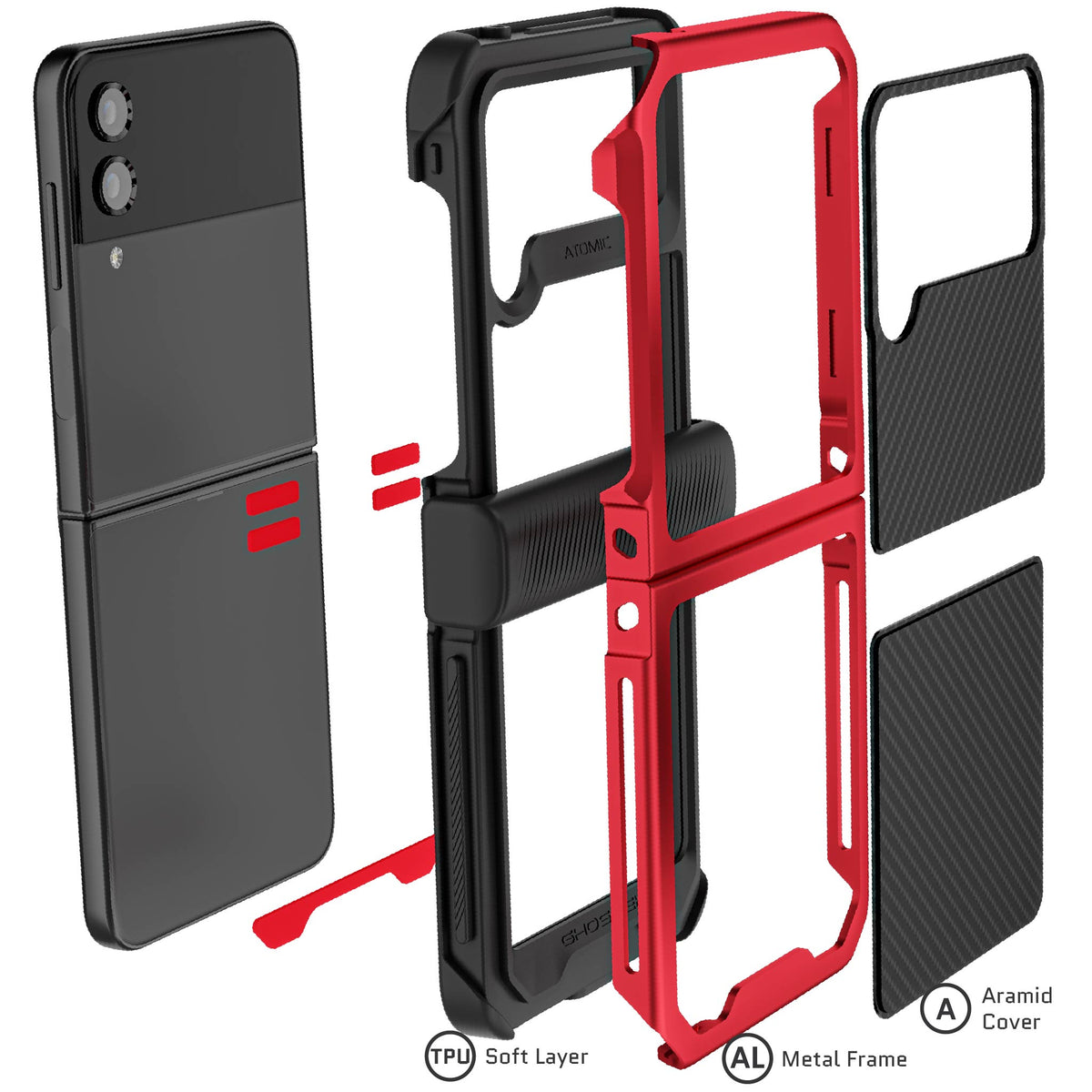 Samsung Galaxy Z Flip 4 Case Carbon Fiber