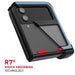 Samsung Z Flip 4 Phone Case Blue Metal