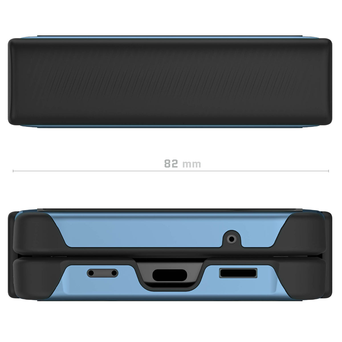Galaxy ZFlip 4 Phone Case Blue Metal