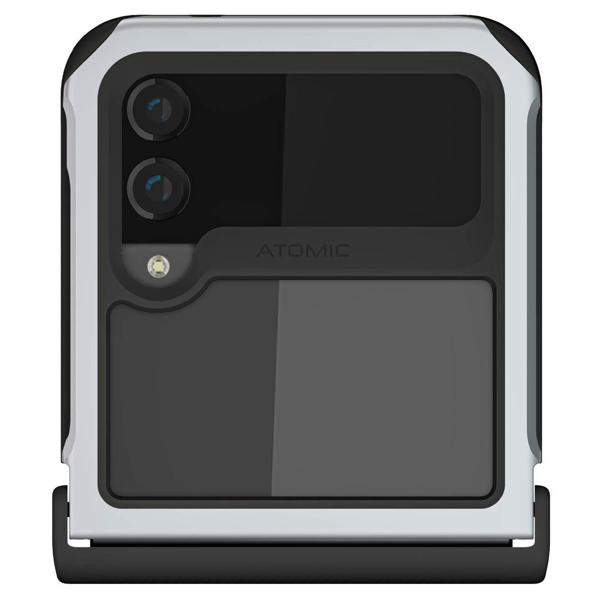 Samsung Galaxy Flip 4 Case Silver Clear