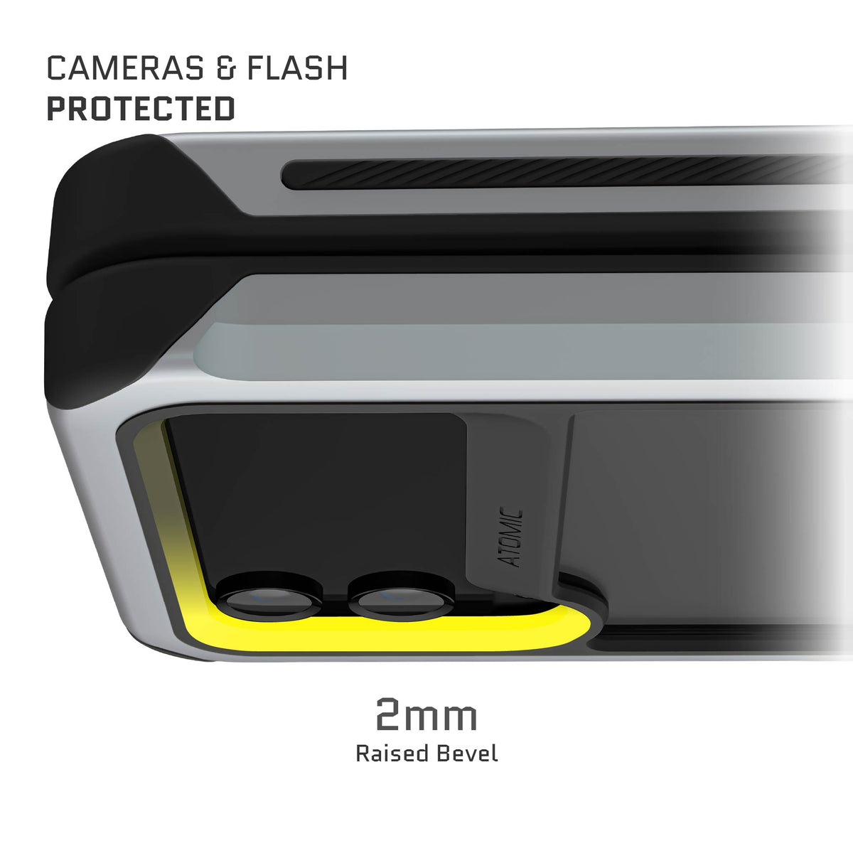 Galaxy Flip4 Case Silver Clear