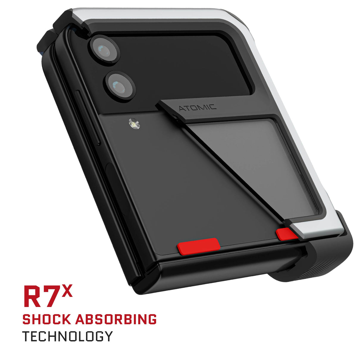 Samsung Galaxy Z Flip 4 Case Silver Clear