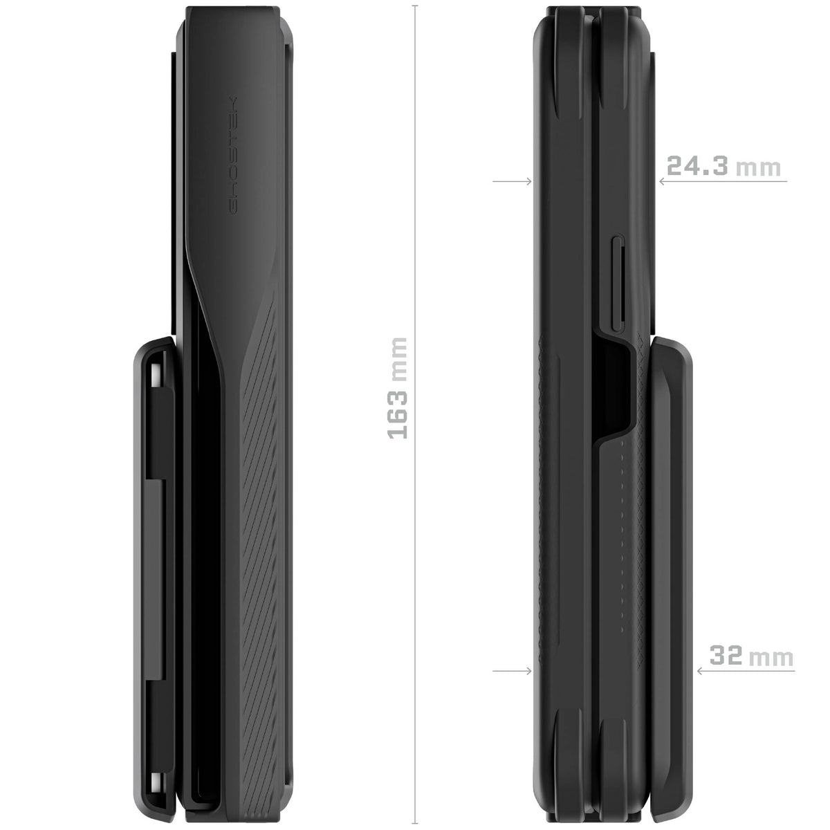 galaxy zfold4 black wallet case
